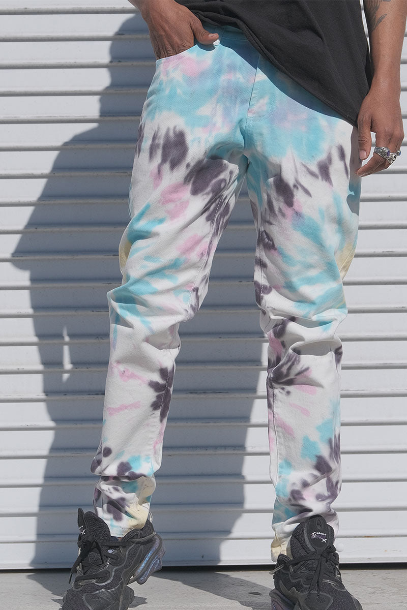 Men's Spider Tie Dye Jeans | VICTORIOUS – VICTORIOUSUSA