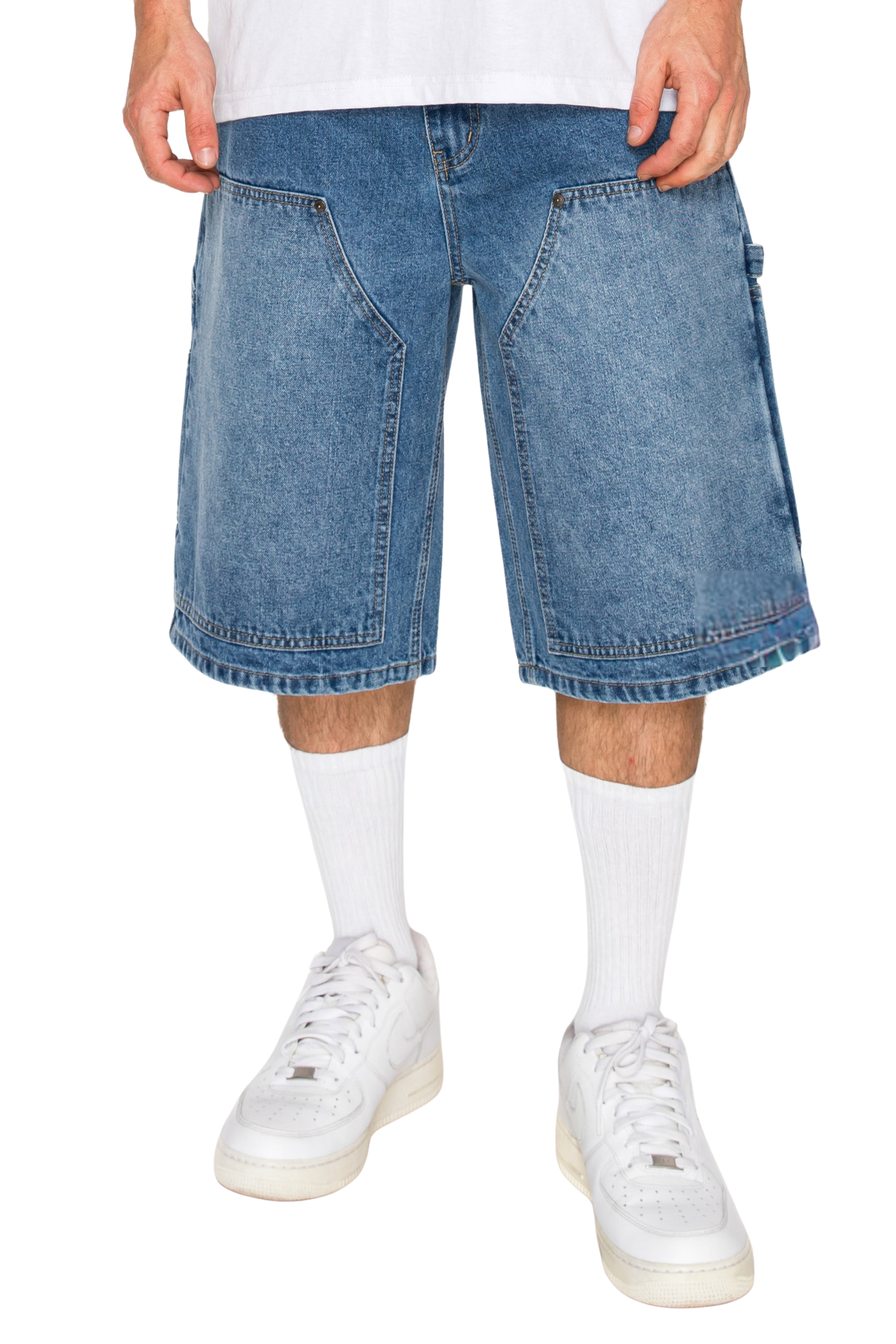 Men's DRAFT Baggy Fit Carpenter Denim Shorts | VICTORIOUS
