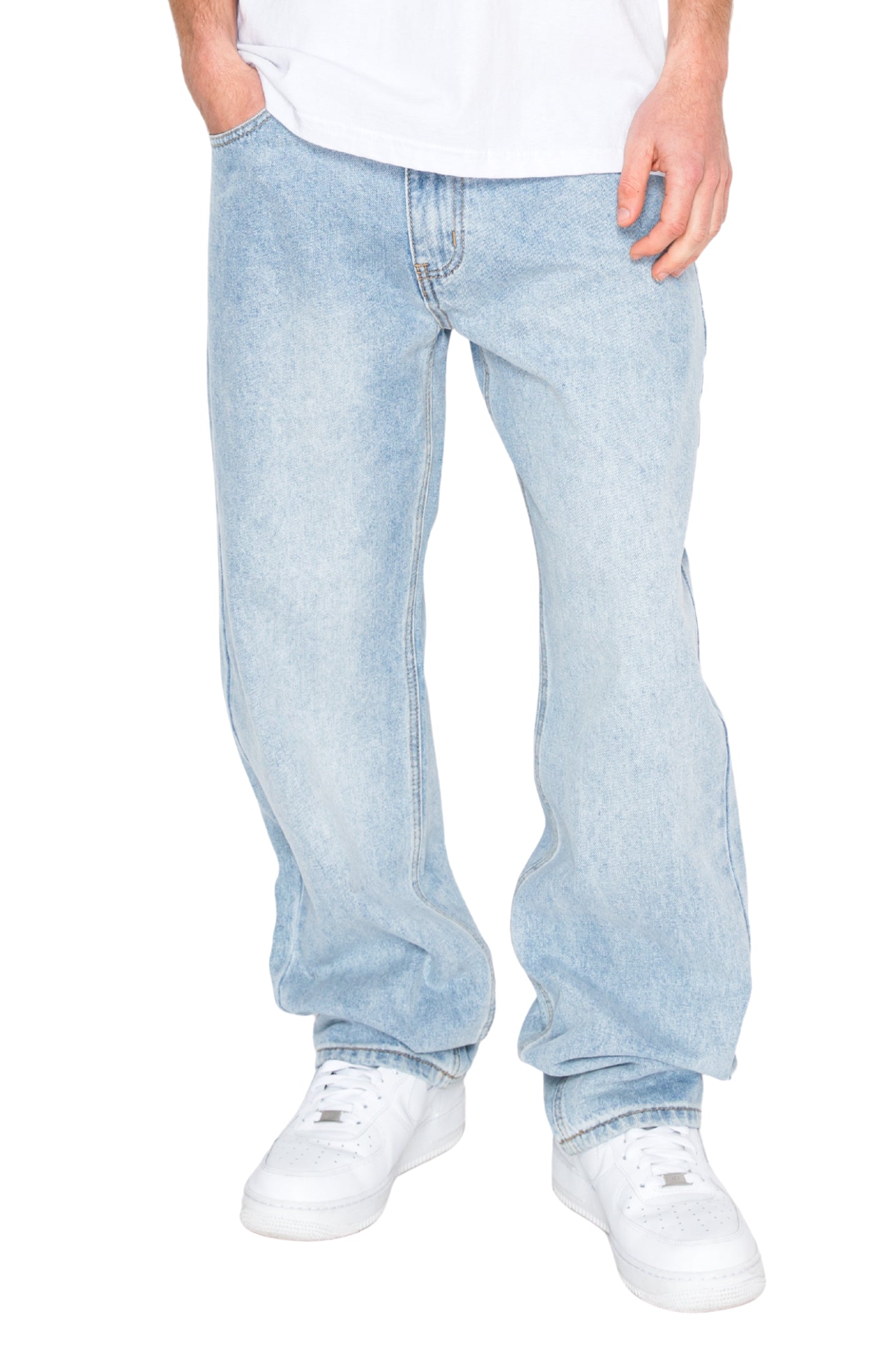 Men's ATLAS Essential Baggy Denim Jeans Lt. Indigo | VICTORIOUS