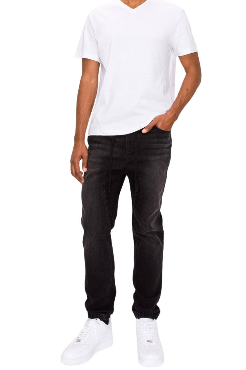 Essential Denim Jogger Pants – VICTORIOUSUSA Essential Denim Jogger Pants – VICTORIOUSUSA