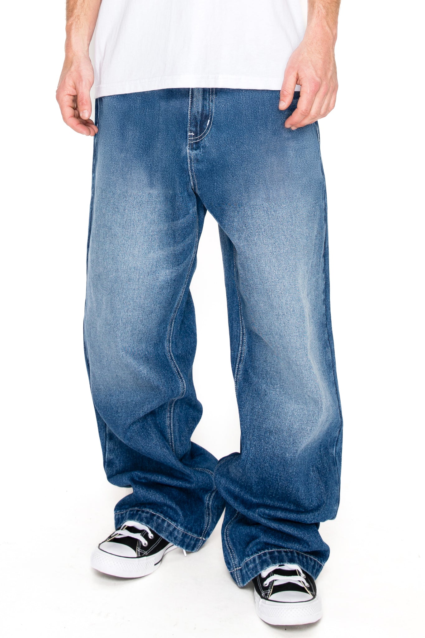 Men's TITAN Ultra Baggy Y2K Wide-Leg Denim Jeans | VICTORIOUS