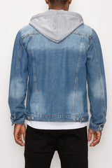 Detachable Hood Denim Jacket