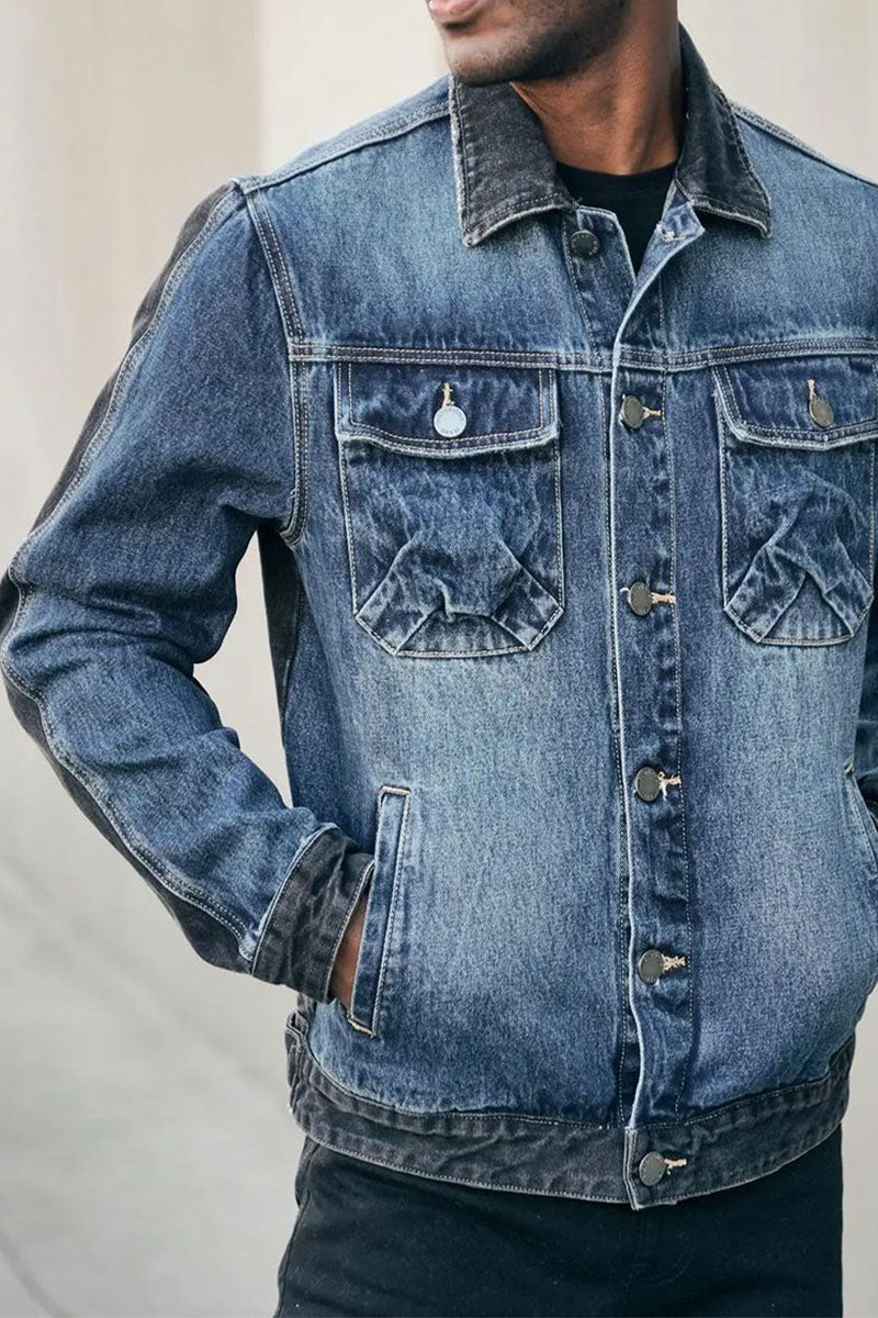 Two tone denim jacket hotsell