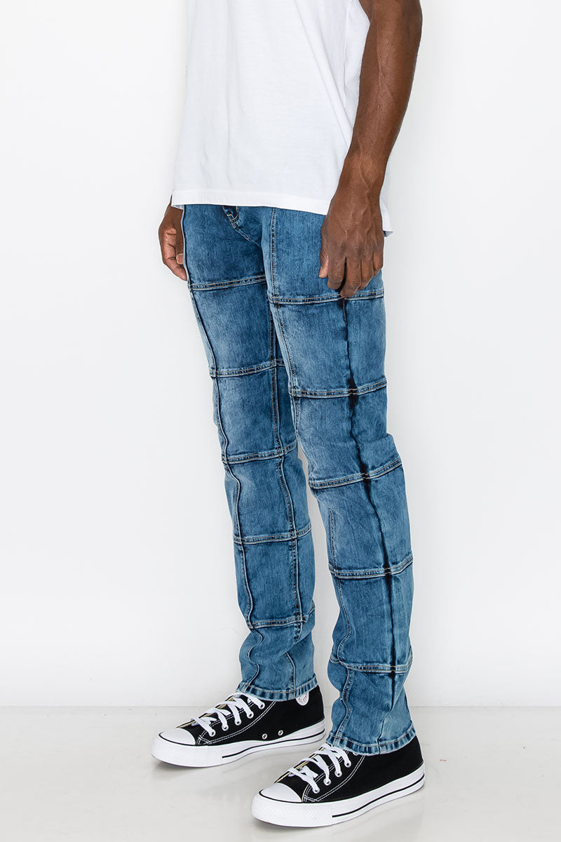 Cut & Sew Denim Jeans