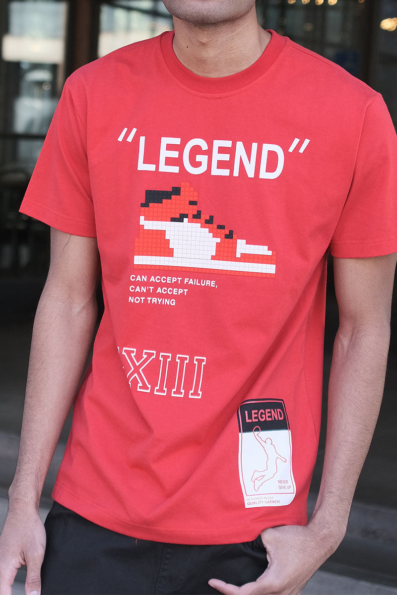 LEGEND PIXEL T-SHIRTS - RED