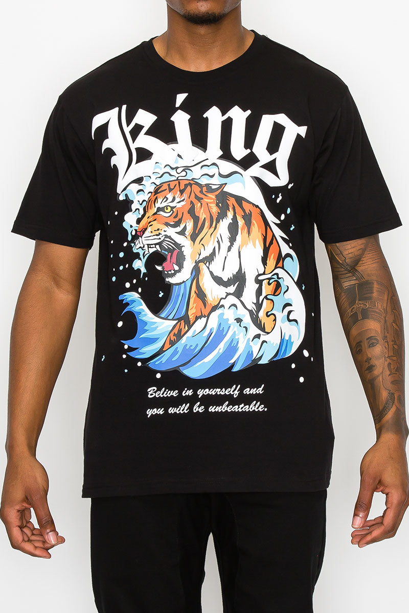 Wave Tiger King T-Shirts