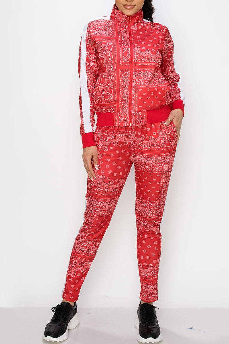 Women's Bandana Track Suit