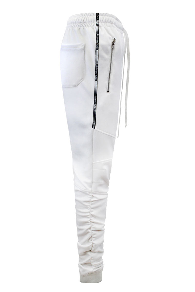 Bungee Track Pants - White