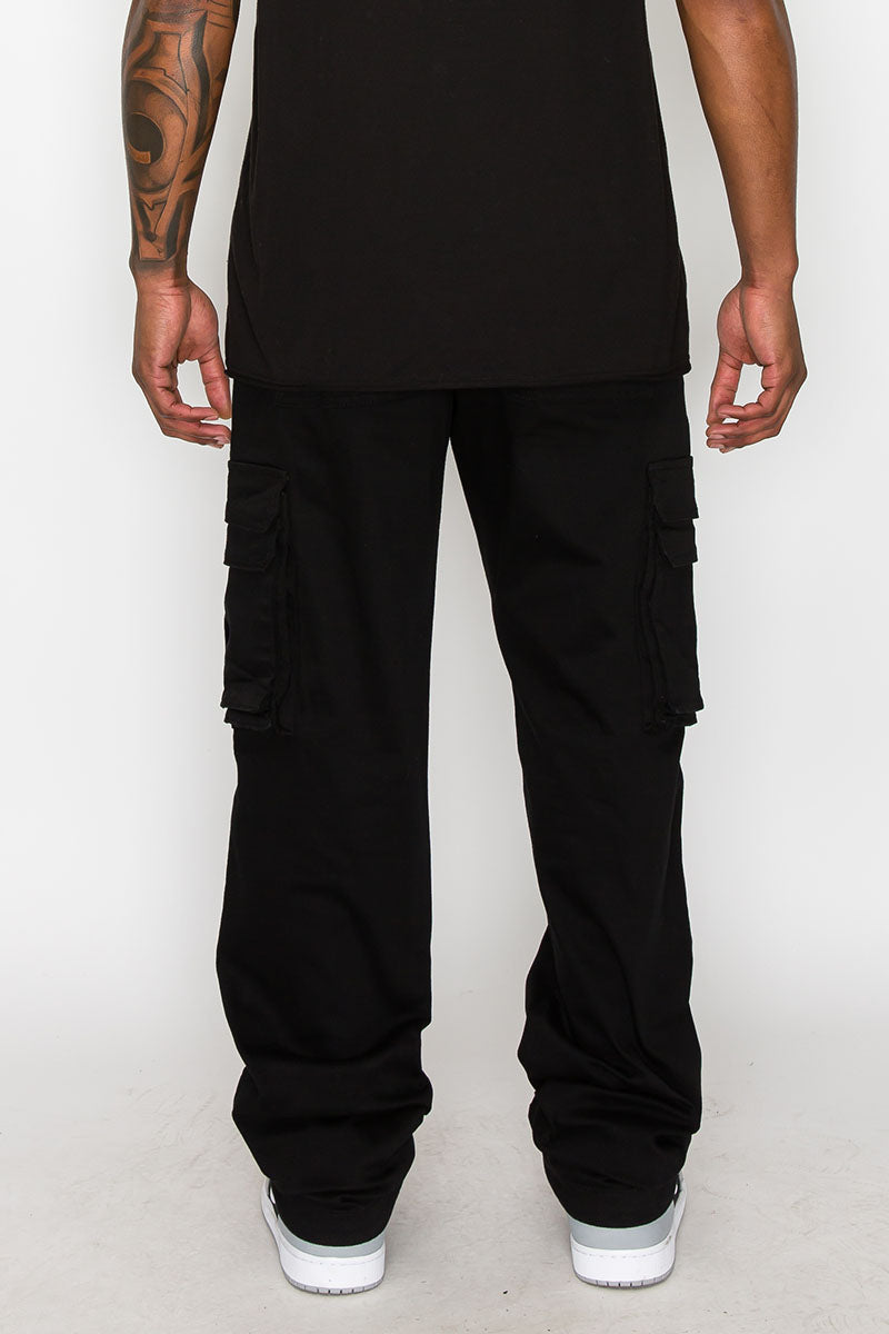 BAGGY FIT MULTIPLE POCKET CARGO PANTS