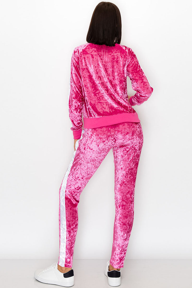 Women's Velvet Track Suit