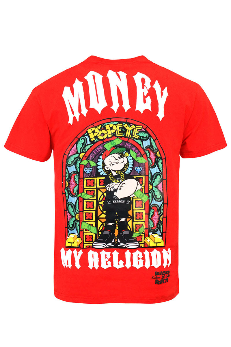Popeye My Religion Embroidery T-shirts