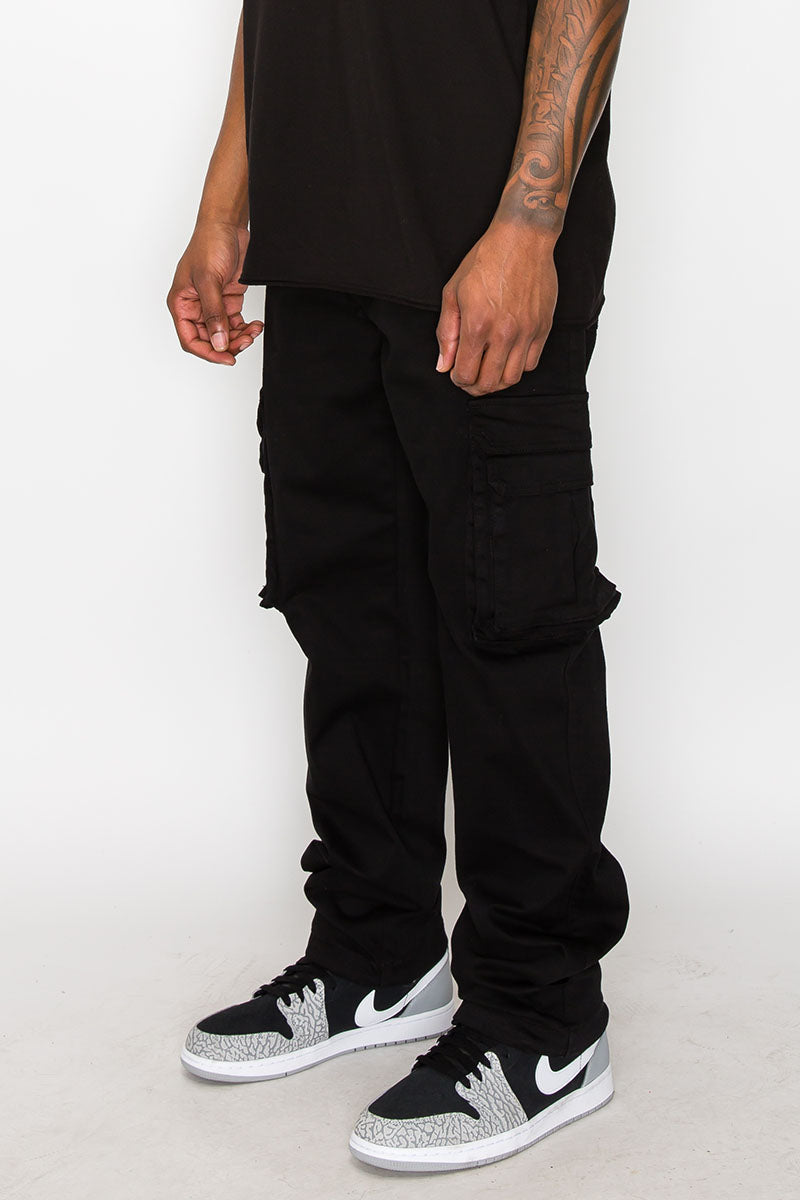 BAGGY FIT MULTIPLE POCKET CARGO PANTS