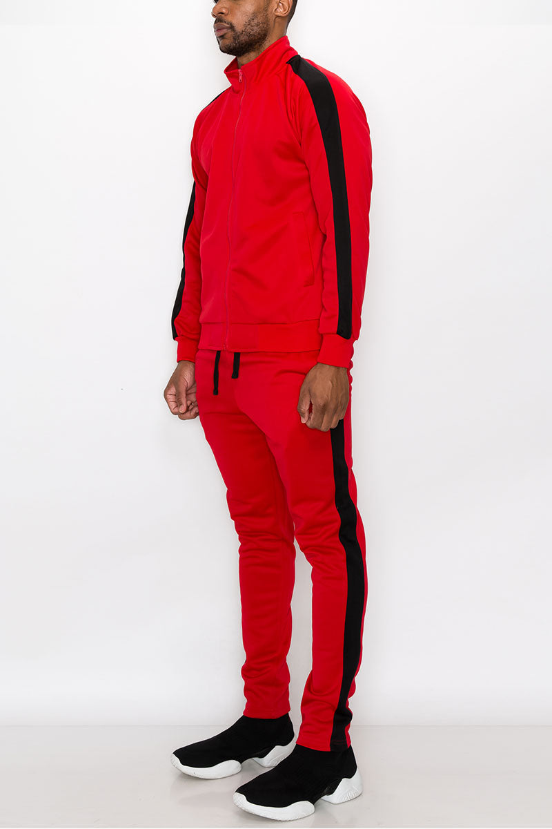 Essential Side Stripe Track Suit – VICTORIOUSUSA