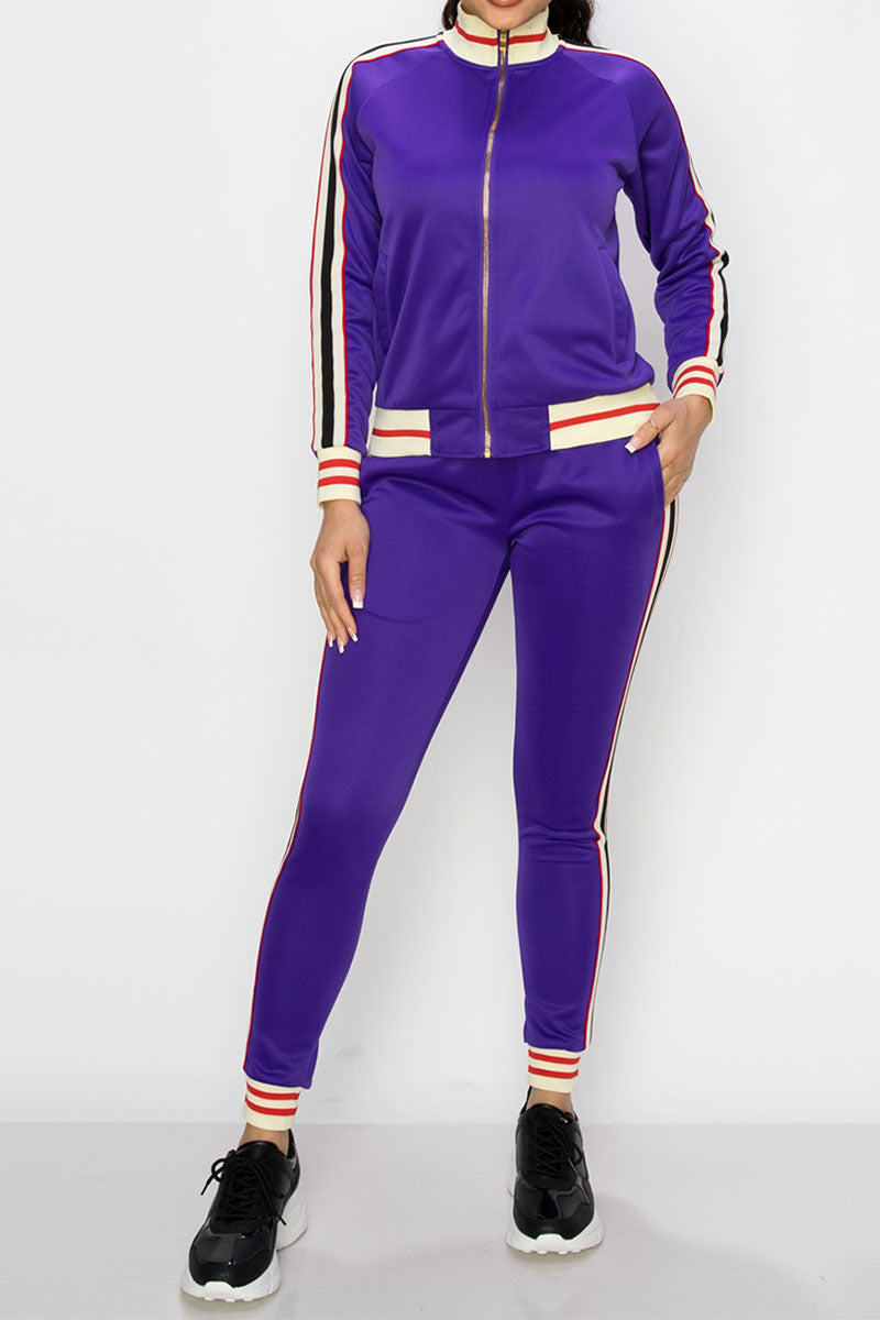 Women's Side Stripe Track Suit