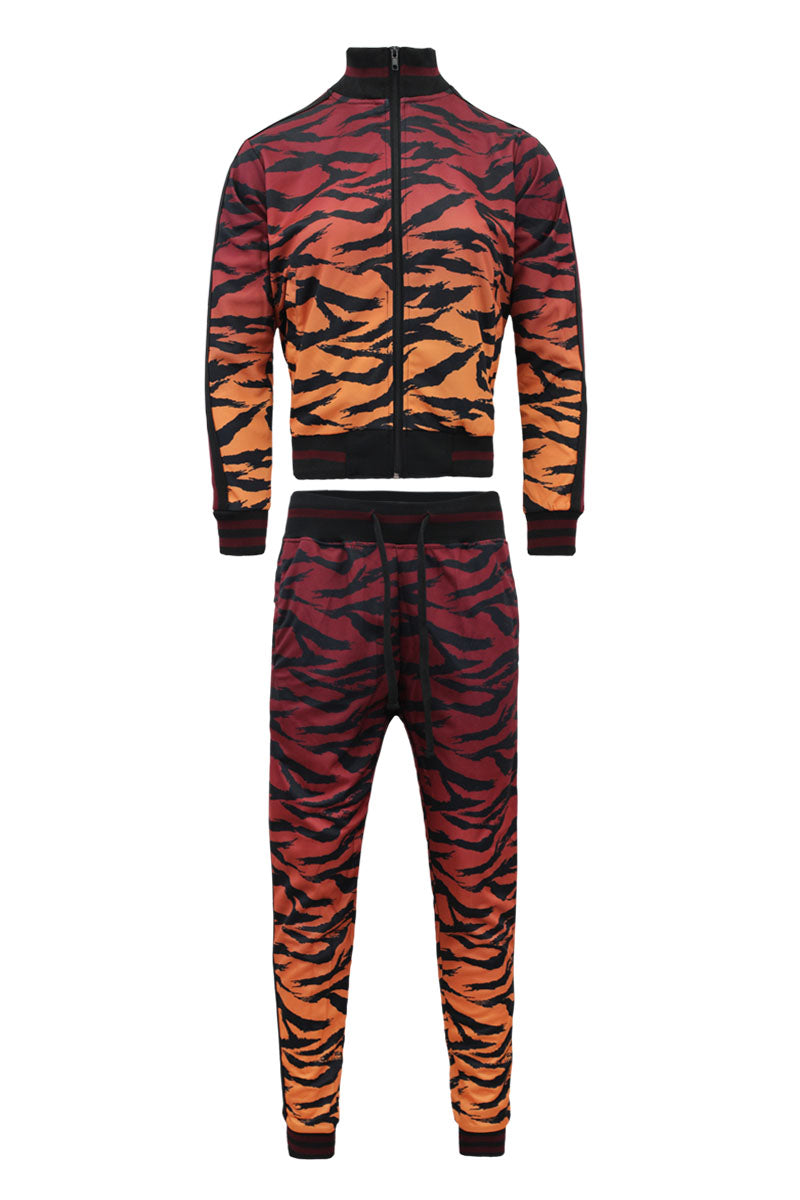 Women's tiger camo track suits