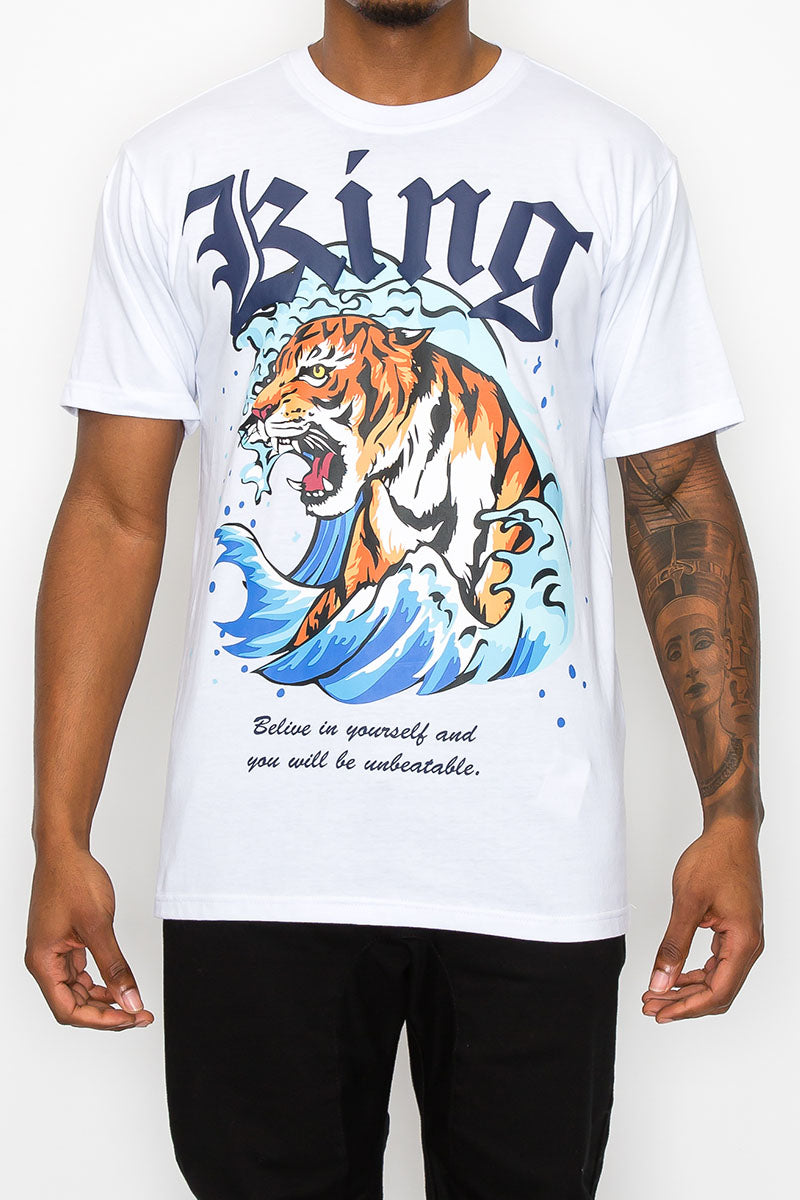 Wave Tiger King T-Shirts