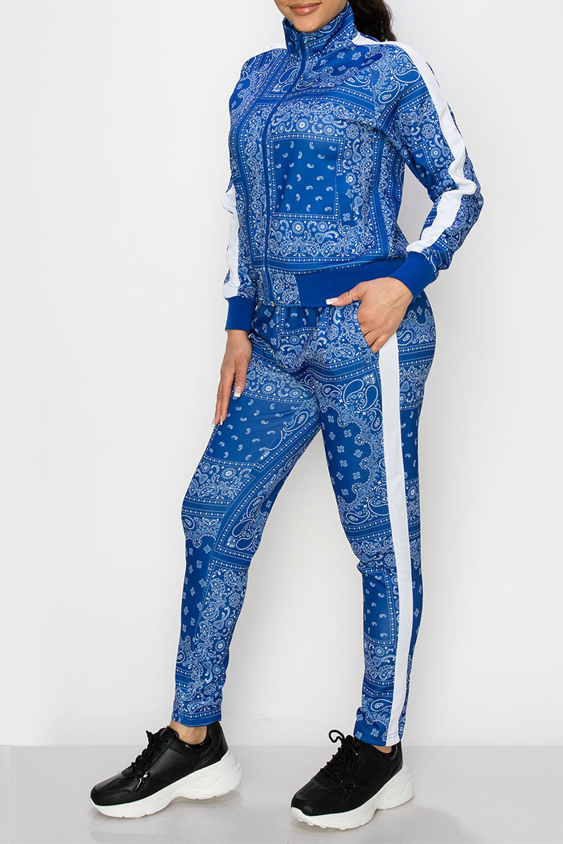 Women's bandana track suits