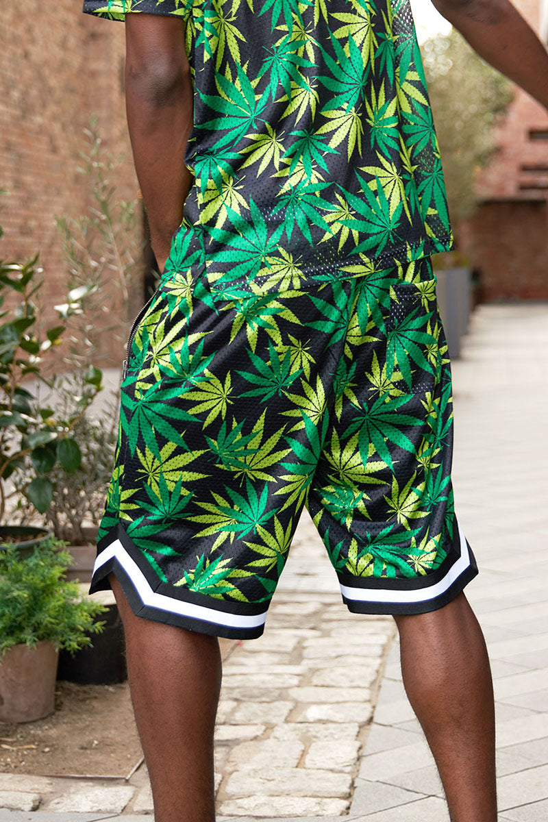 Air Mesh Leaf Basketball Shorts