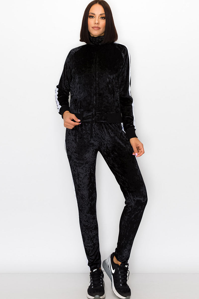 Women's Velvet Track Suit