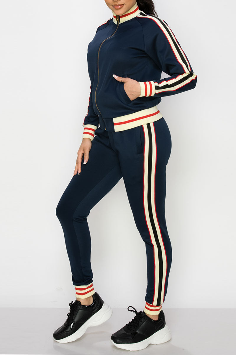 Women's Side Stripe Track Suit