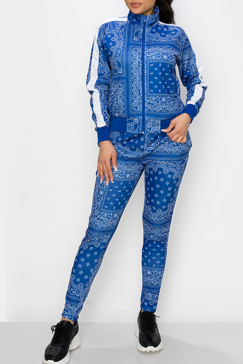 Women's bandana track suits