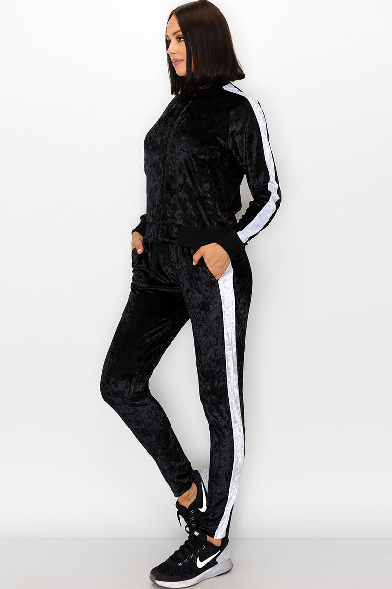 Women's Velvet Track Suit