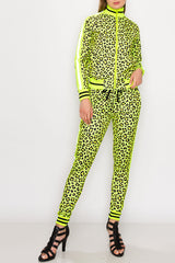 Women's Reflective Leopard Track suit