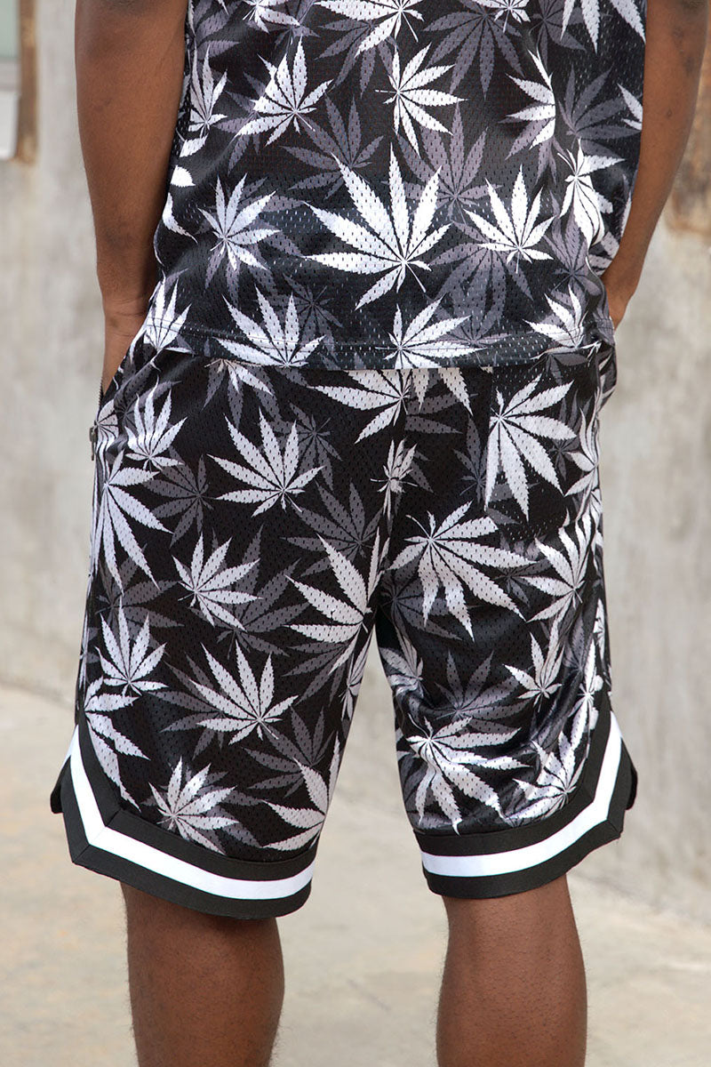 Air Mesh Leaf Basketball Shorts