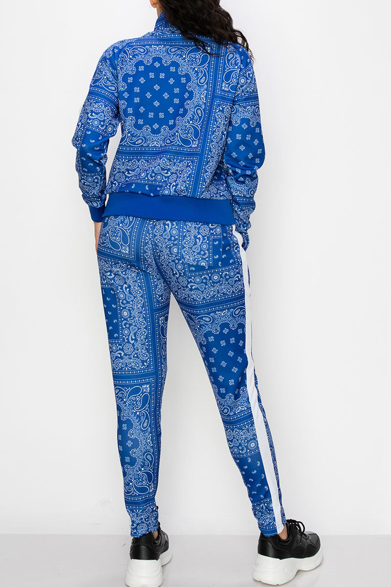 Women's bandana track suits