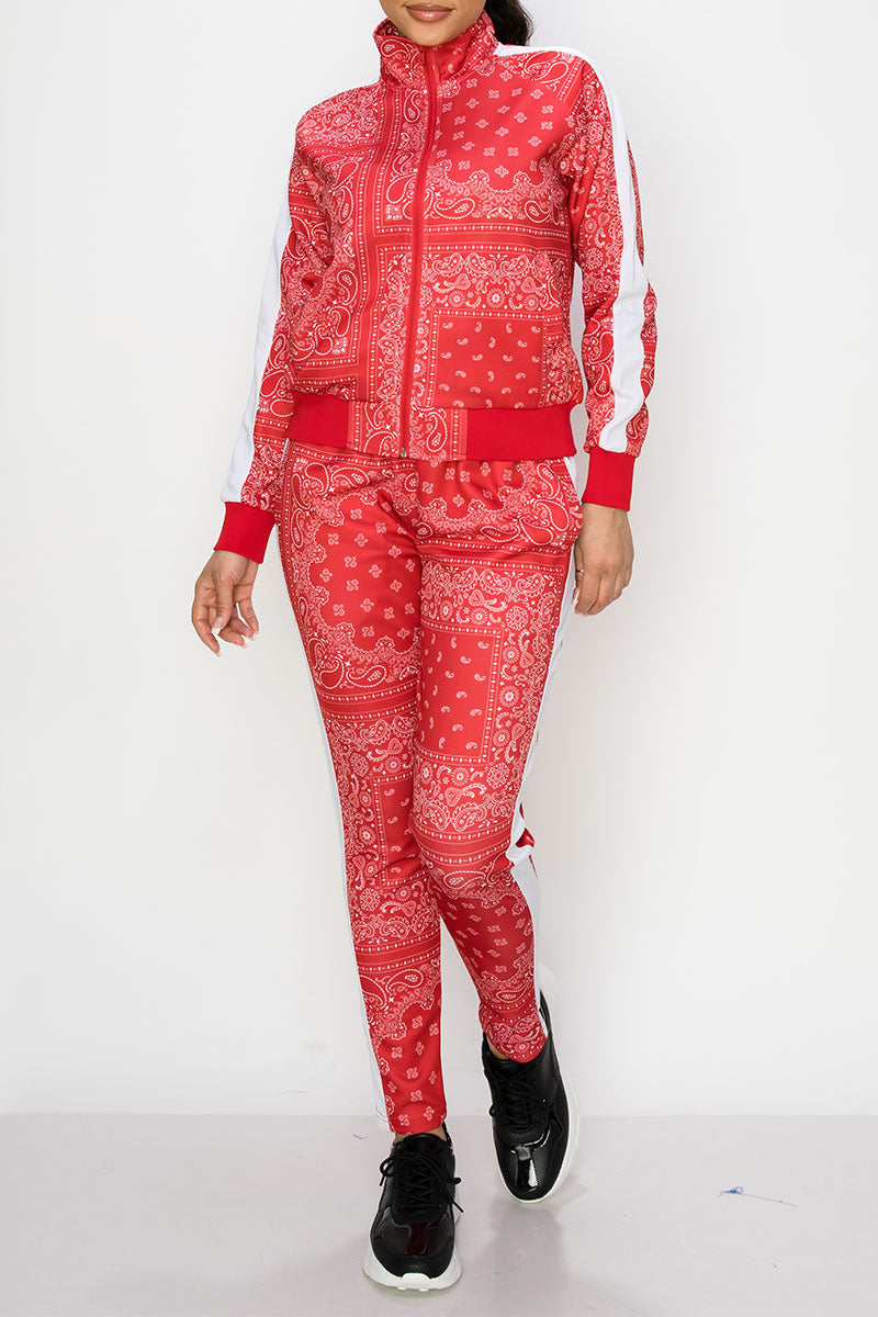 Women's Bandana Track Suit