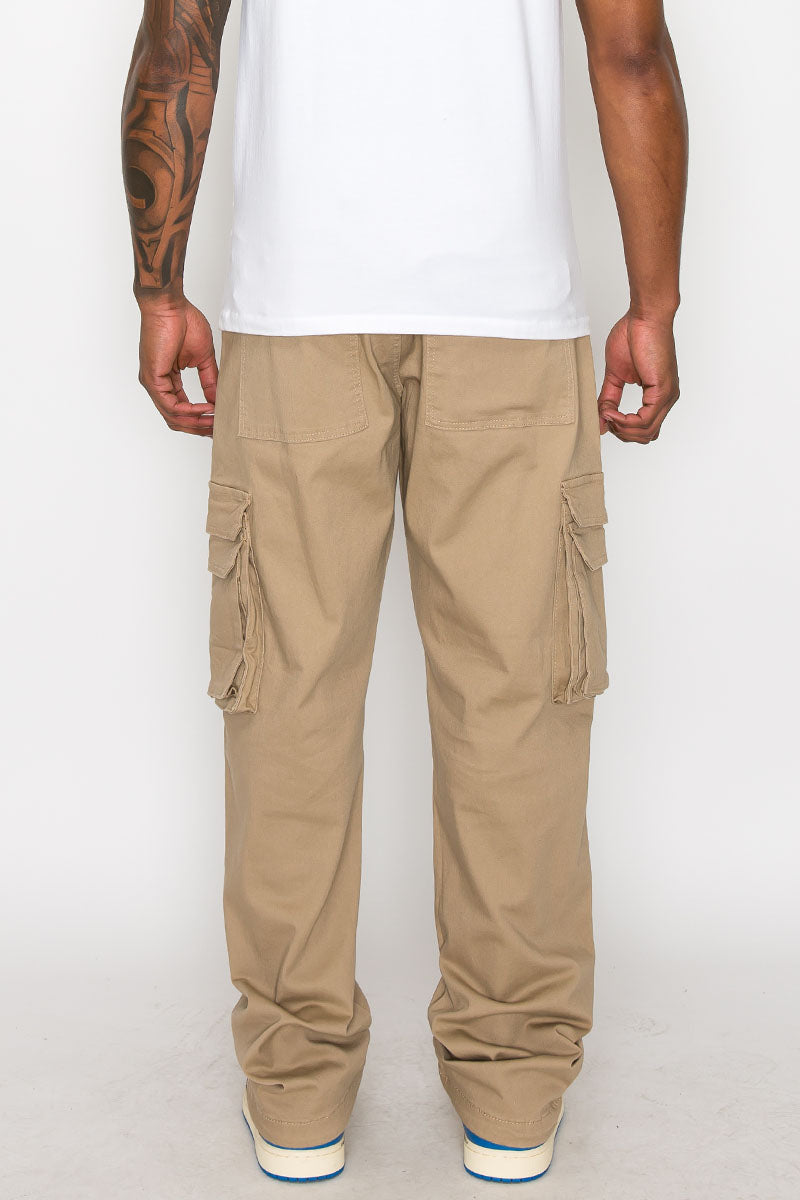 BAGGY FIT MULTIPLE POCKET CARGO PANTS