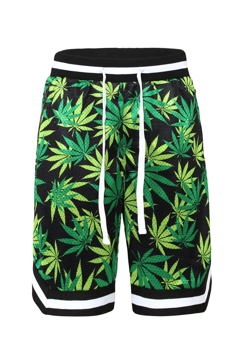 Air Mesh Leaf Basketball Shorts