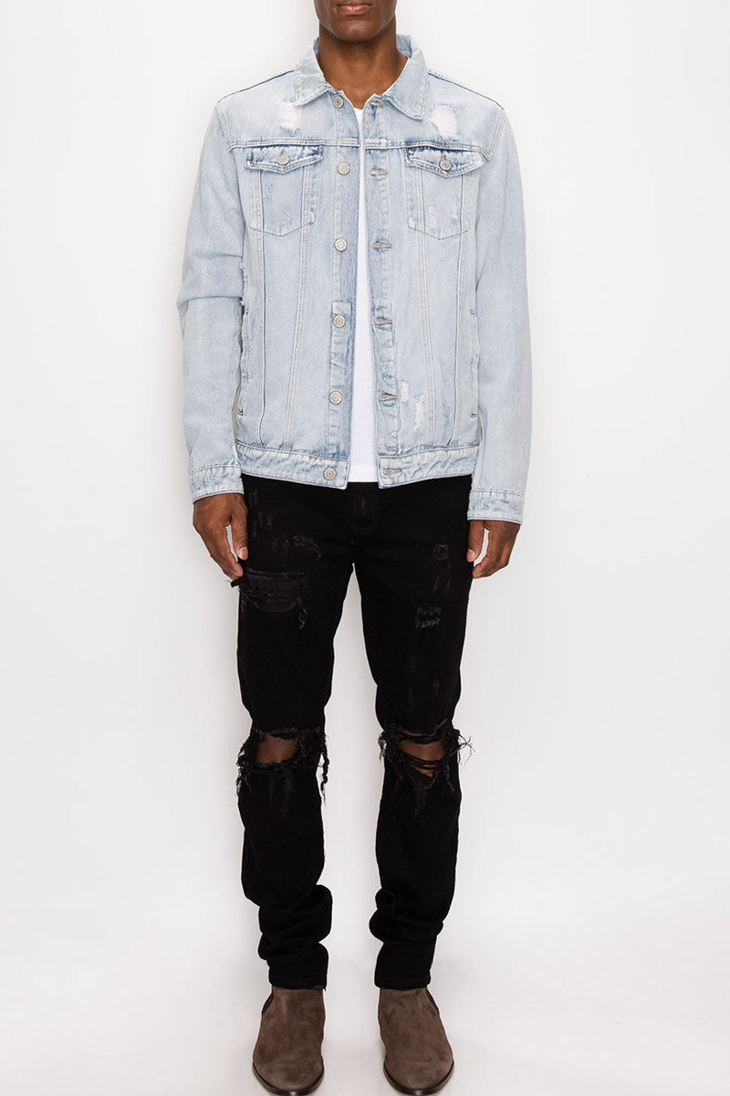 World Tour Denim Jacket - Light Indigo