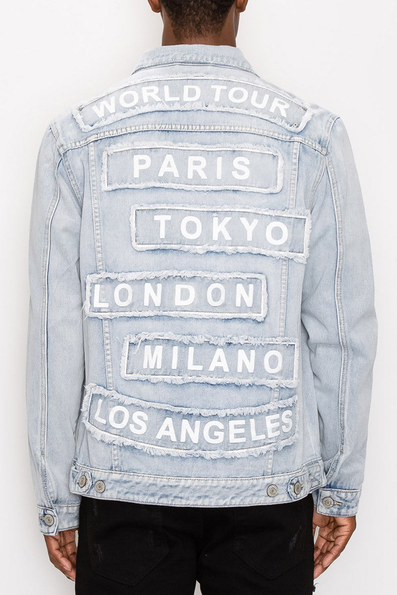 World Tour Denim Jacket - Light Indigo