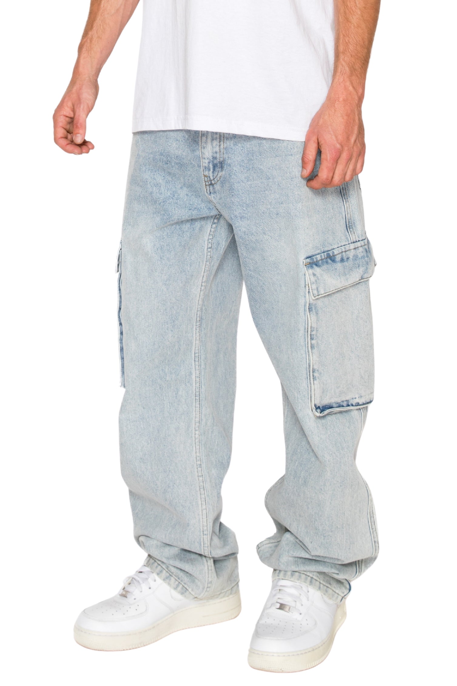 ユウ　【 CTHY 】DOCKING WIDE BAGGY PANTS Men's ANCHOR Baggy Fit Cargo Denim Jeans | VICTORIOUS – VICTORIOUSUSA