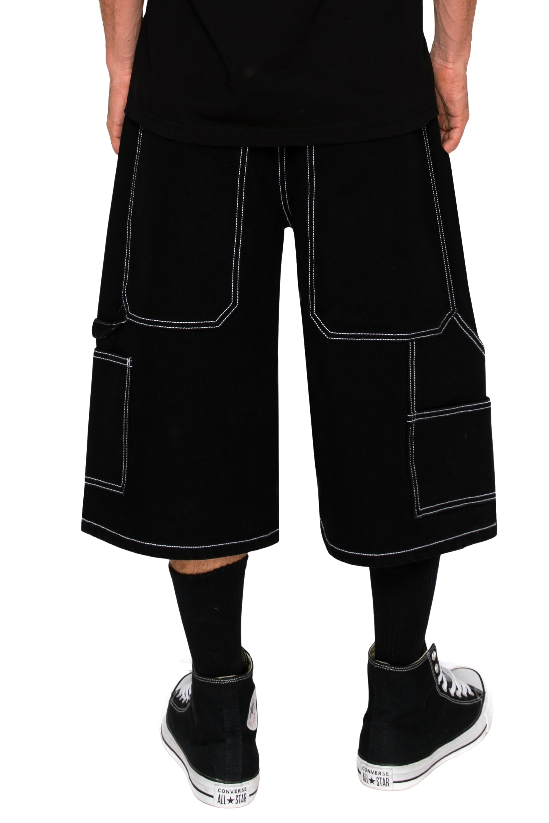 DAPPERANDMORE ジョーツ Ultra Baggy Carpenter Denim Jorts for Men | VICTORIOUS – VICTORIOUSUSA