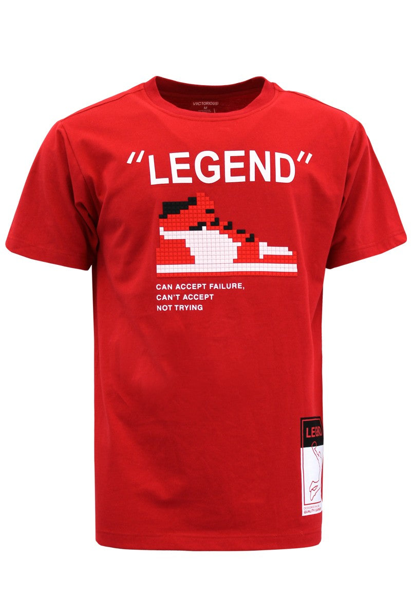 Legend Pixel T-shirts - Red