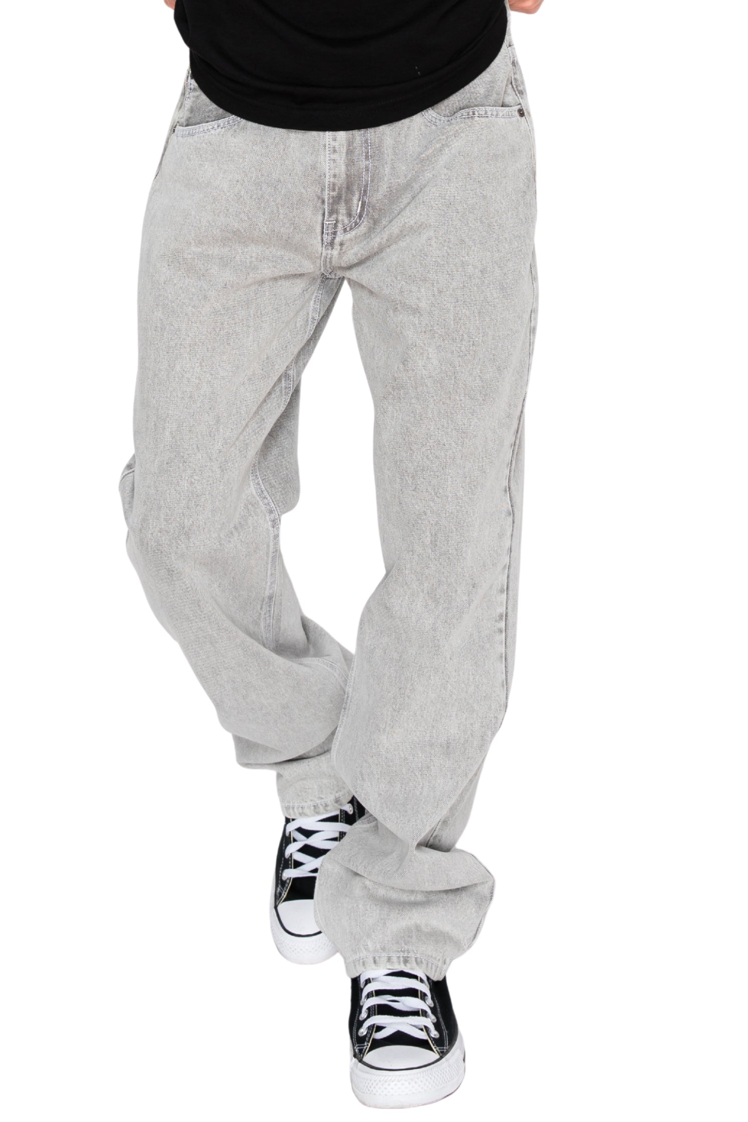 Men's ATLAS Essential Baggy Denim Jeans Grey | VICTORIOUS