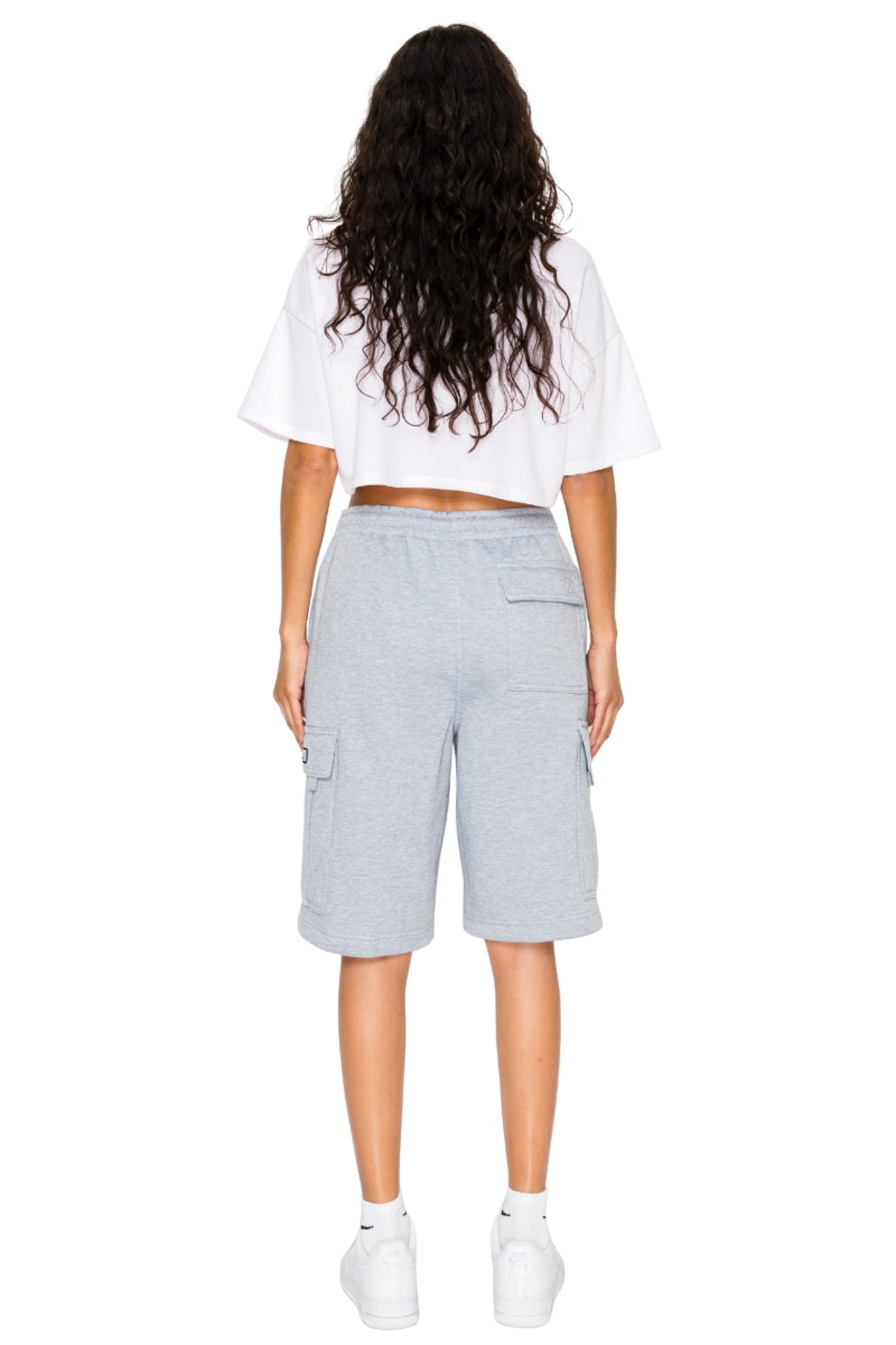 Women's Baggy Fit Cargo Fleece Shorts