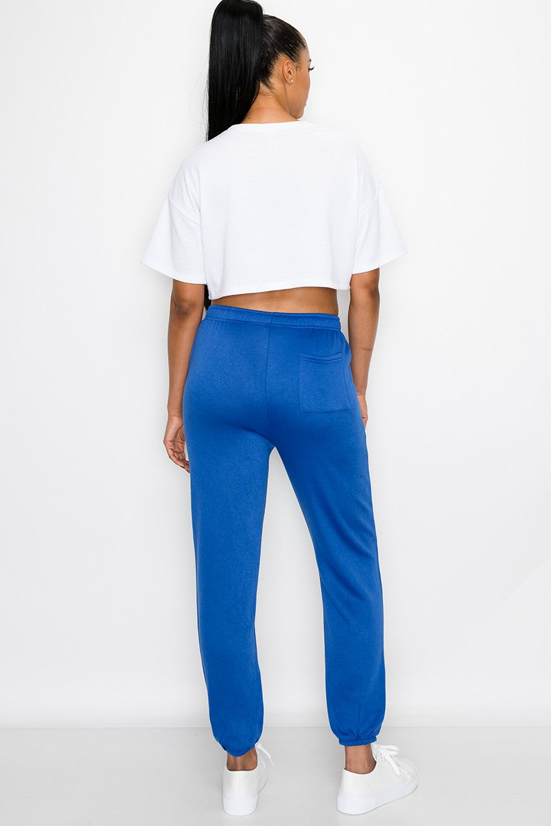 ESSENTIAL FLEECE SWEATPANTS - ROYAL BLUE