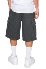 RESTRICT Baggy Fit Cargo Fleece Shorts