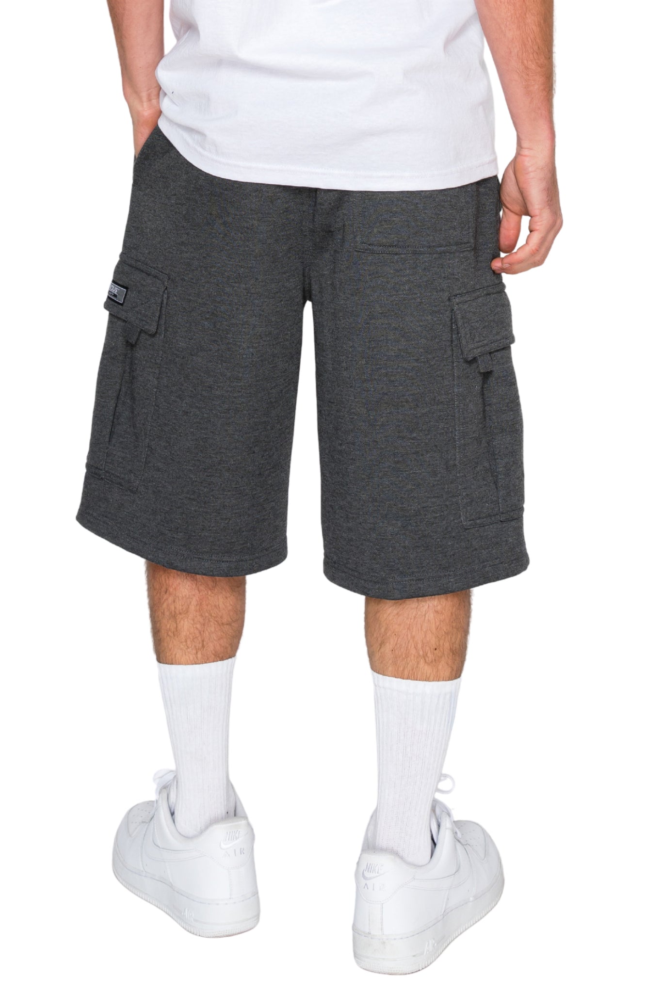 Baggy Fit Cargo Fleece Shorts
