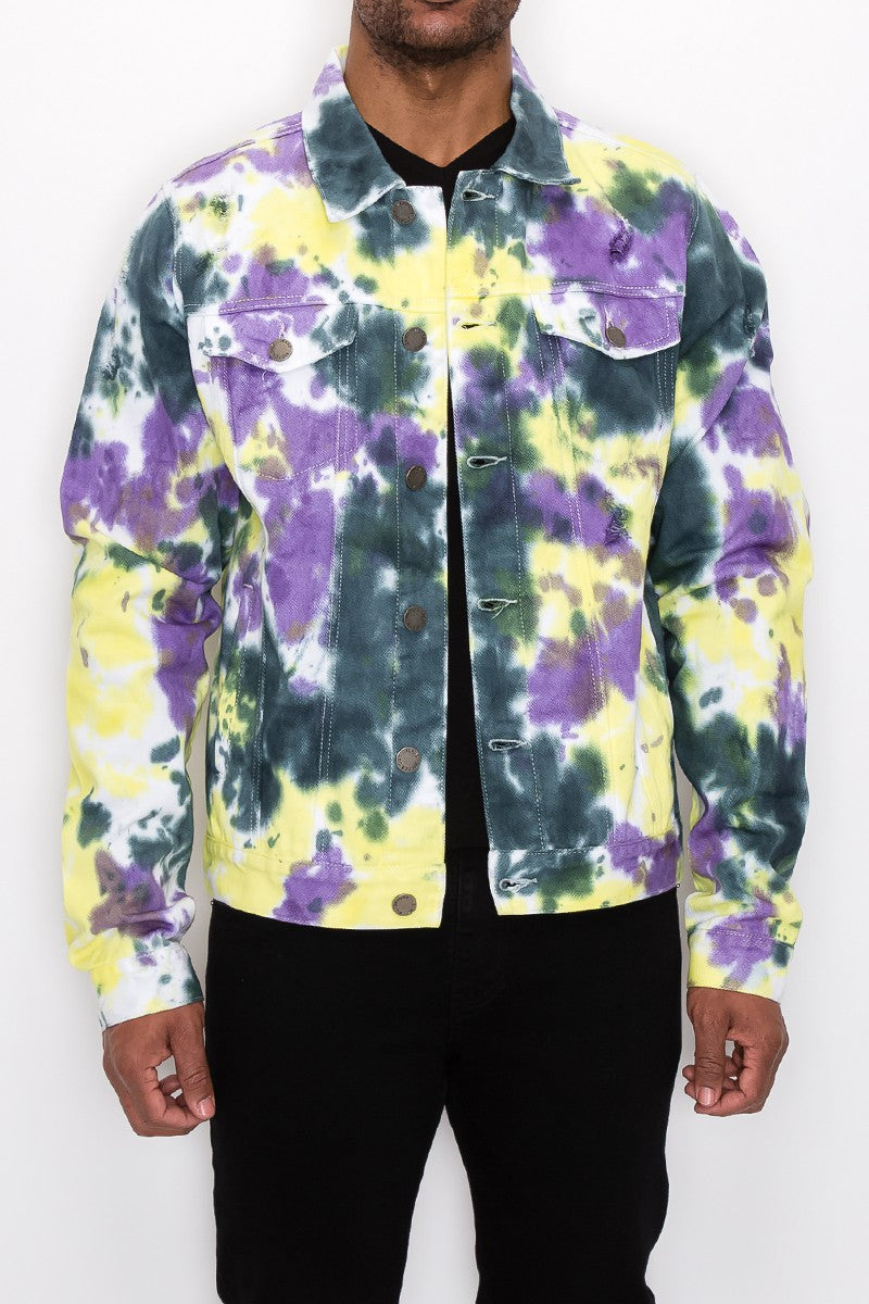 Tie Dye Denim Jacket