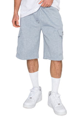 RESTRICT Baggy Fit Cargo Fleece Shorts