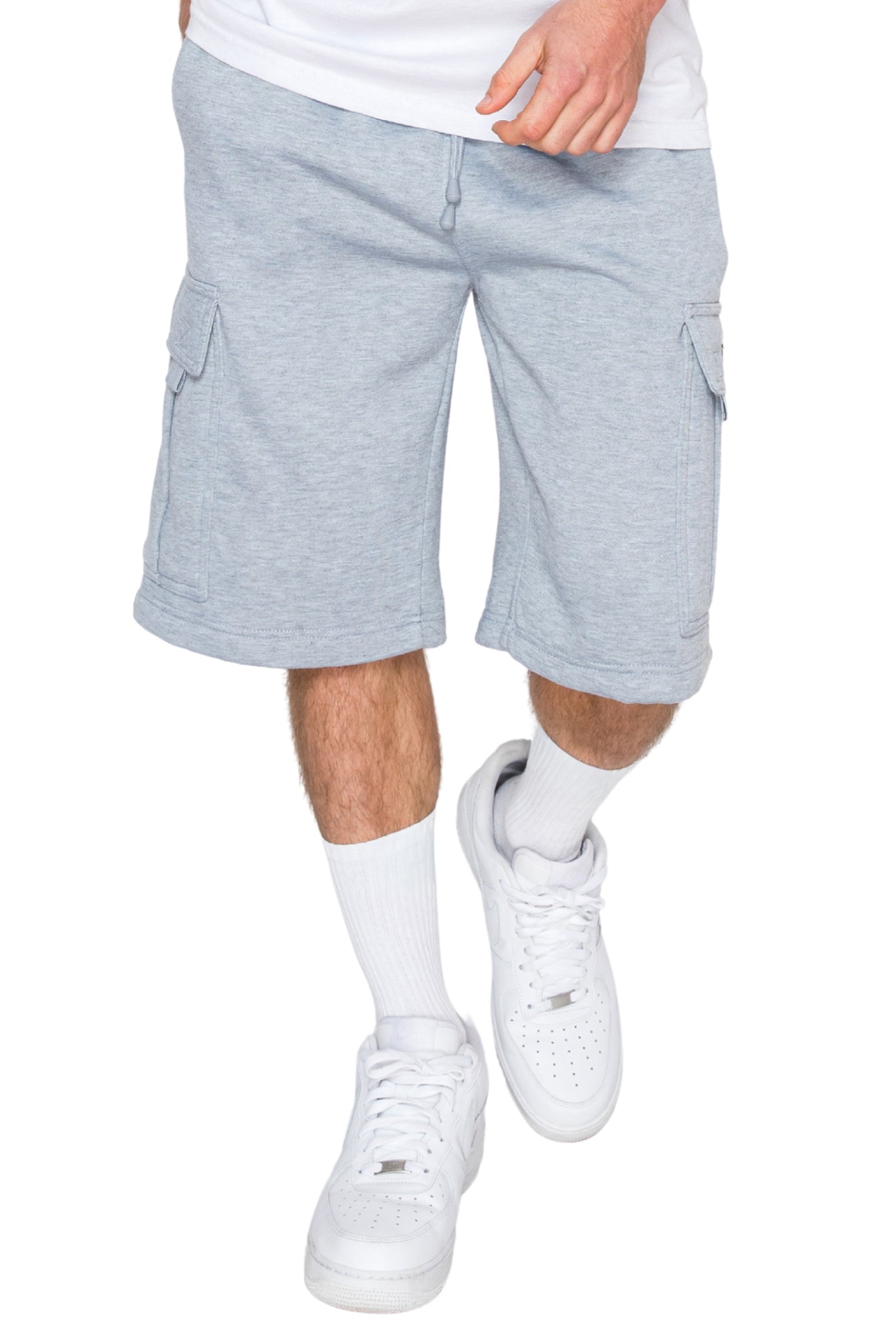 Baggy Fit Cargo Fleece Shorts