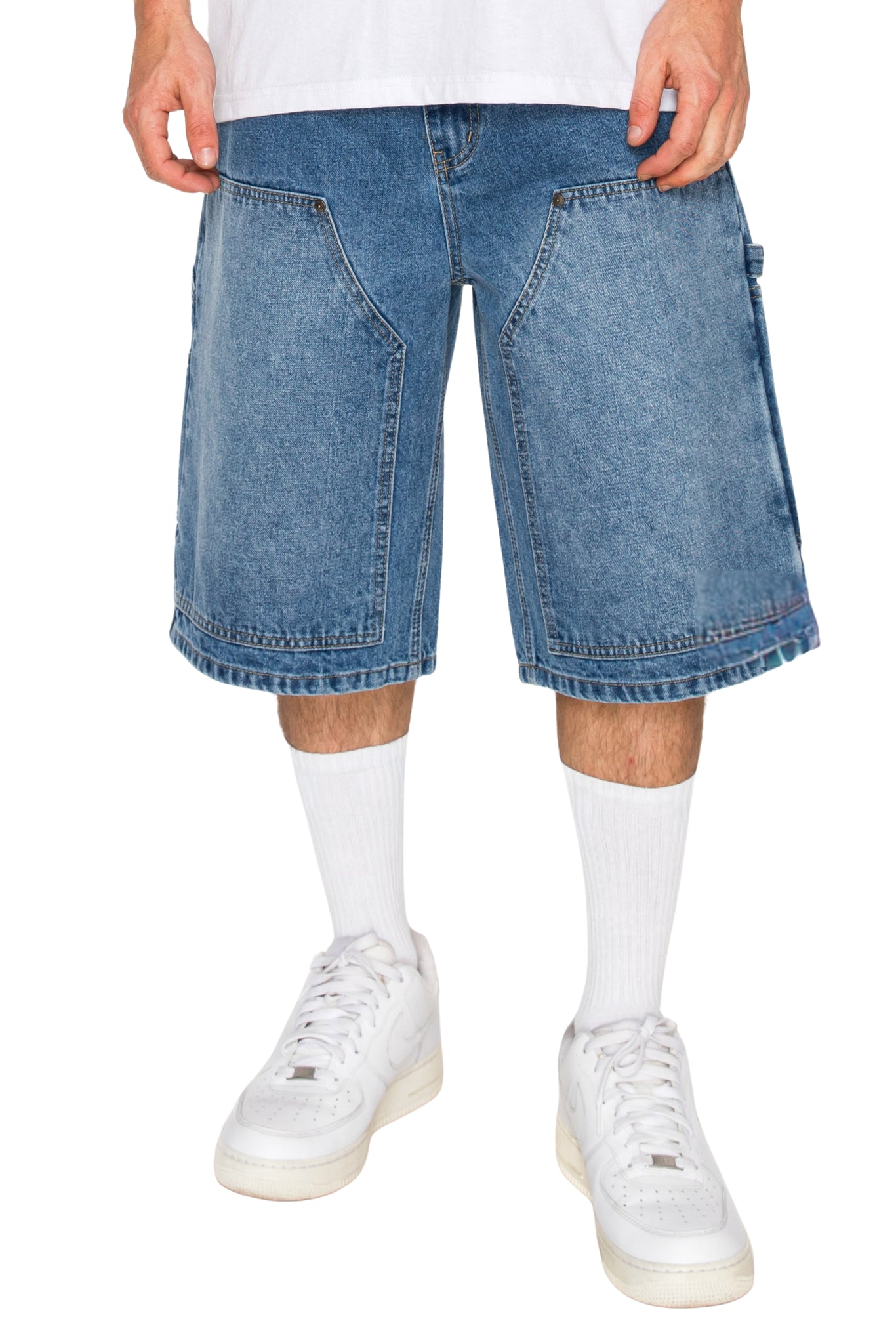 Men's DRAFT Baggy Fit Carpenter Denim Shorts | VICTORIOUS