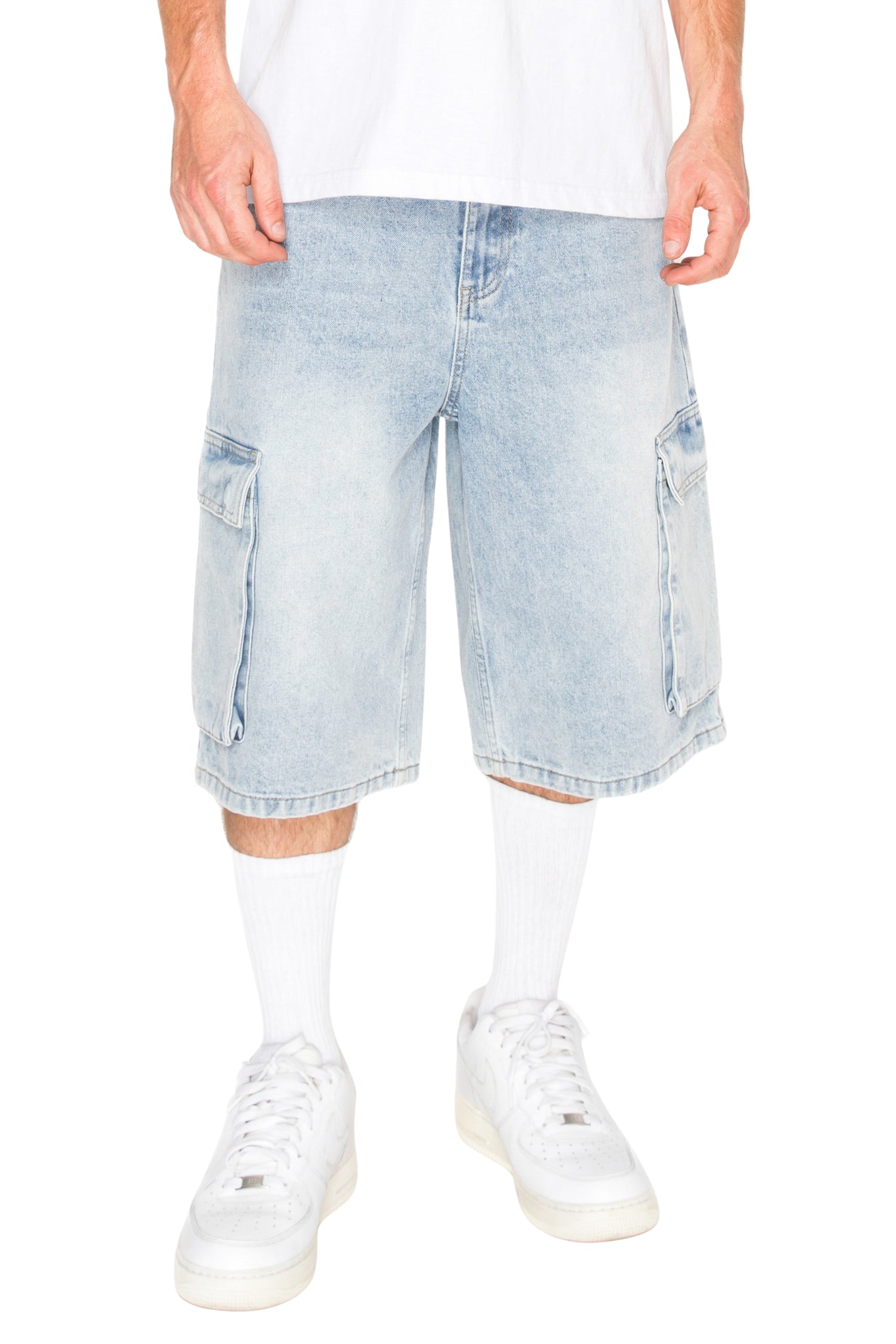 Men's VAULT Baggy Fit Cargo Denim Shorts | VICTORIOUS – VICTORIOUSUSA