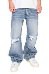 Baggy Fit Distressed Denim Jeans