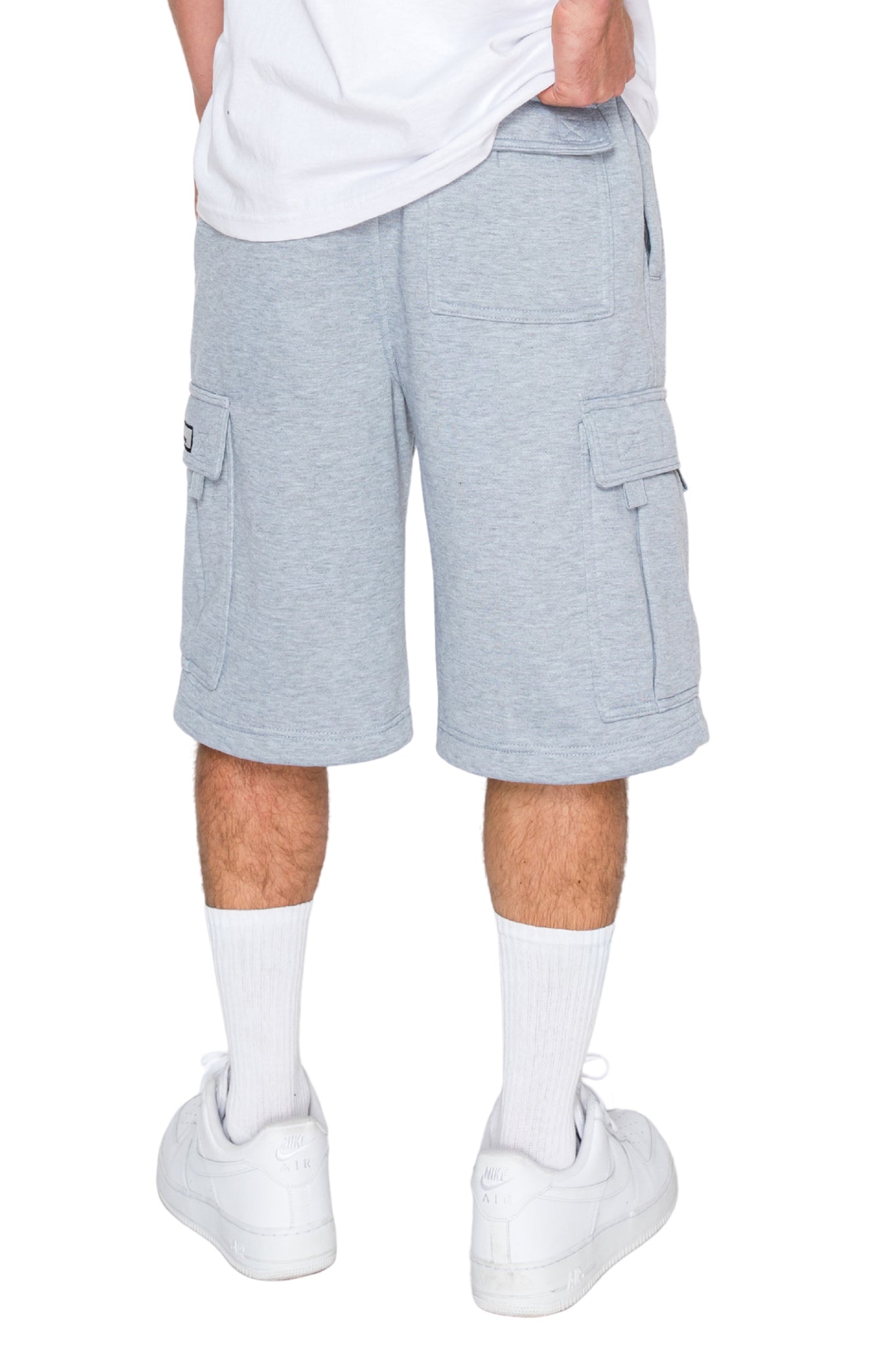 Baggy Fit Cargo Fleece Shorts