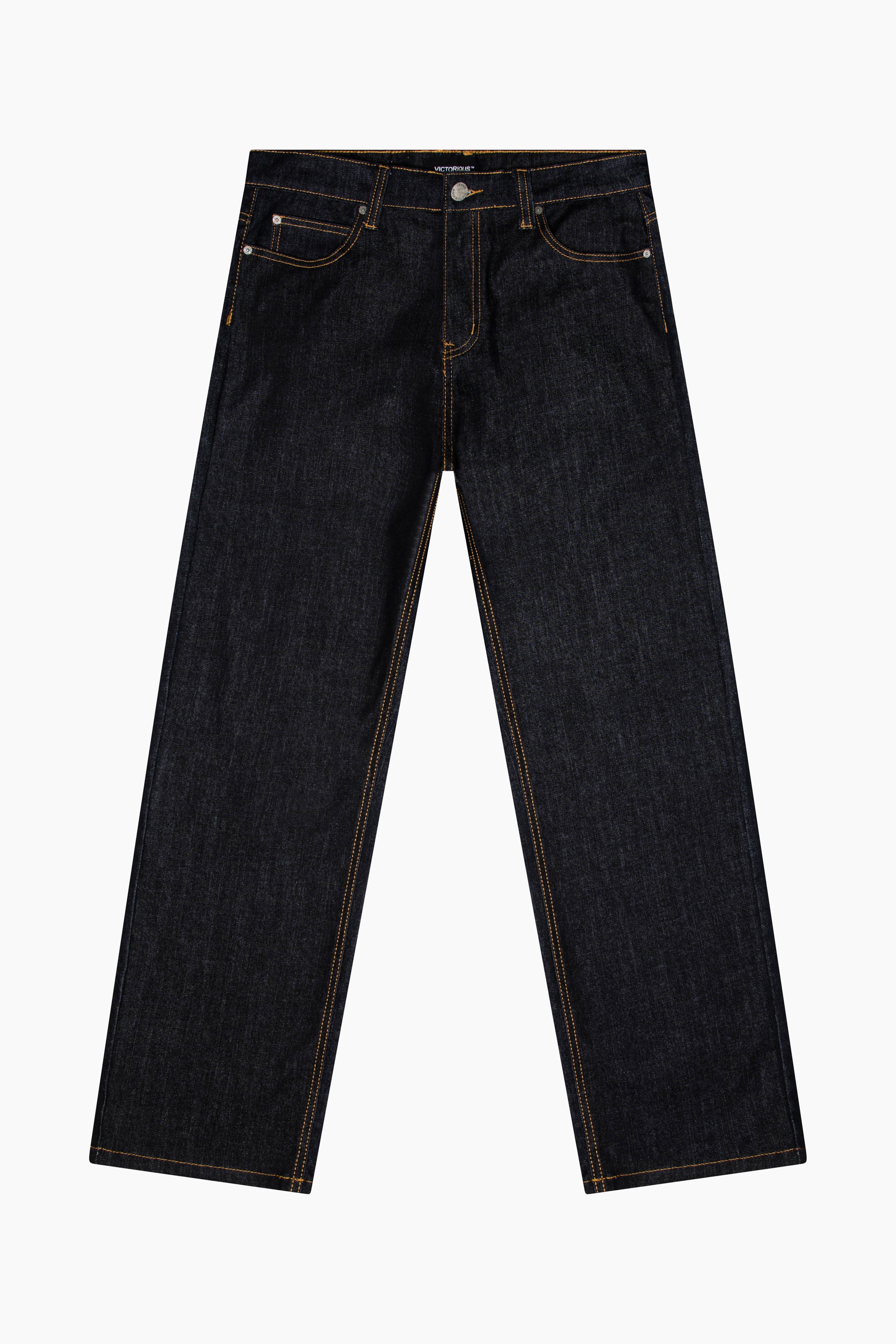Men's TERRA Essential Baggy Raw Denim Jeans | VICTORIOUS